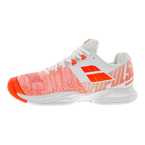 Babolat Damen Propulse Blast Allcourtschuh Weiß, Koralle Tennisschuhe, White Fluo Strike