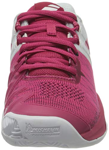 BABOLAT Propulse Blast Clay Women, Zapatillas de Tenis Mujer, White/Vivacious Red, 37 EU
