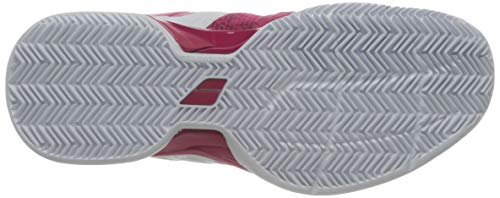 BABOLAT Propulse Blast Clay Women, Zapatillas de Tenis Mujer, White/Vivacious Red, 37 EU