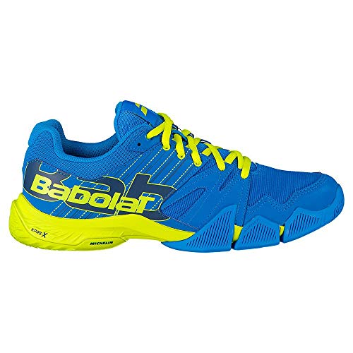 BABOLAT PULSA Men, Zapatillas de Tenis Hombre, Blue Aster/Sulphur Spring, 40.5 EU