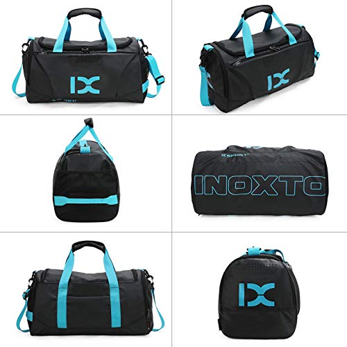 BAIGIO Bolso Impermeable Deportivo, Bolsa de Gimnasio Separada en Seco y Húmedo, Bolsa de Deporte con Compartimento de Zapatos, para Hombres y Mujeres para Viajes Gimnasio Fitness Natación