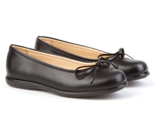 Bailarinas Colegiales para Niñas Todo Piel, mod.465. Calzado infantil Made in Spain, Garantia de calidad. (39, Negro)