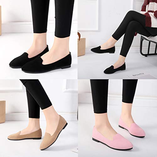 Bailarinas con Lazada Plana para Mujer,TeamWorld 2019 Moda Manoletinas Mujer Zapatos Pumps Cerrados Bailarina clásico Pajarita del talón del Plano