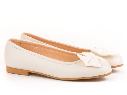 Bailarinas para Niñas Todo Piel Angelitos mod.1509. Calzado Infantil Made in Spain, Garantia de Calidad. (36, Beige)