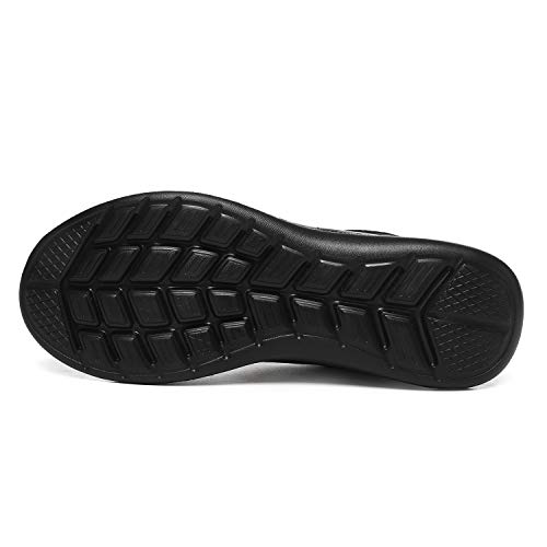 BaiMoJia Zapatillas Deportivas Hombre Zapatos Running Bambas Deporte Ligeras Verano Casual Todo Negro 45 EU