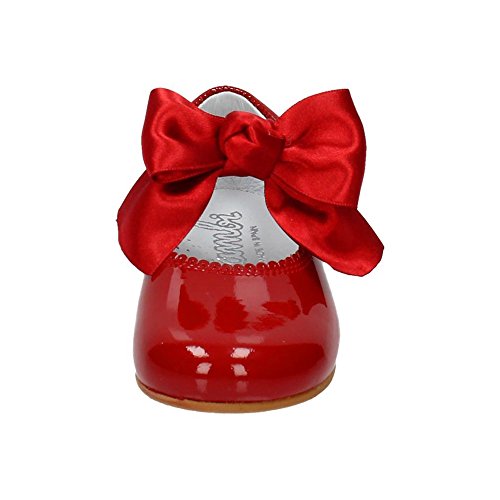 BAMBINELLI 1124526 MERCEDES PIEL CHAROL NIÑA MERCEDITAS ROJO 26
