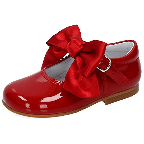 BAMBINELLI 1124526 MERCEDES PIEL CHAROL NIÑA MERCEDITAS ROJO 26