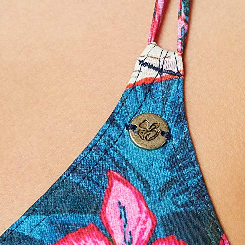 Banana Moon Yero Kaanapali, Parte Superior del Bikini Para Mujer, Multicolor (Bleu Kaanapali/Pomkaapa/D), 38
