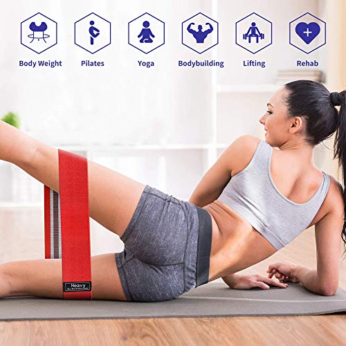 Bandas Elasticas Musculacion 5 Niveles Gomas Elasticas Fitness, Antideslizante Y Duradero Adecuado Mujer Y Hombre, Delgada,Yoga, Equipo de Gimnasio en Casa