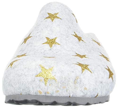 Bayton MALONKI Leather Sole/Gris Clog, EIS und Goldstern, 40 EU