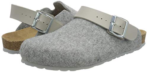Bayton Noma Leather Sole/Gris Mule - Zapatillas para Mujer, Color, Talla 39 EU