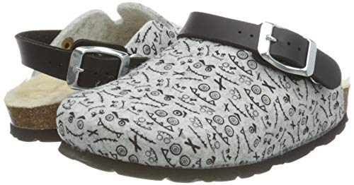 BAYTON Suela de Piel Unisex para bebé NOMA Kid / Gris Mule, 26 EU