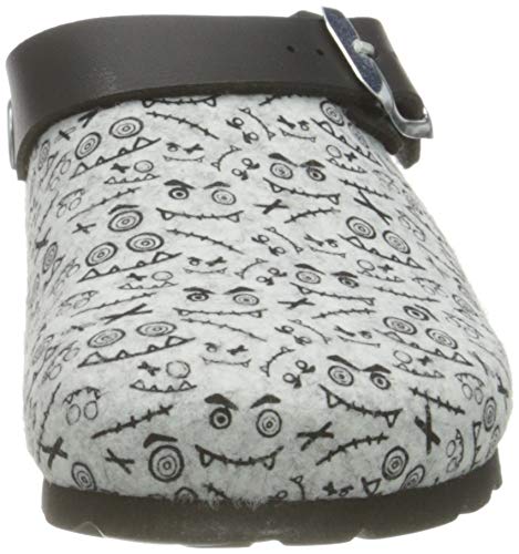 BAYTON Suela de Piel Unisex para bebé NOMA Kid / Gris Mule, 26 EU