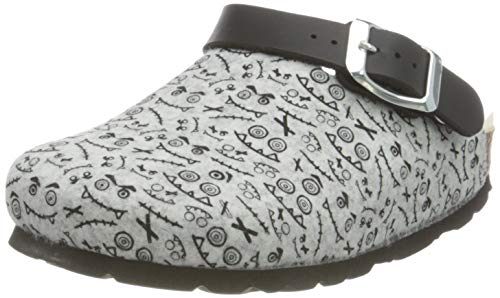 BAYTON Suela de Piel Unisex para bebé NOMA Kid / Gris Mule, 26 EU