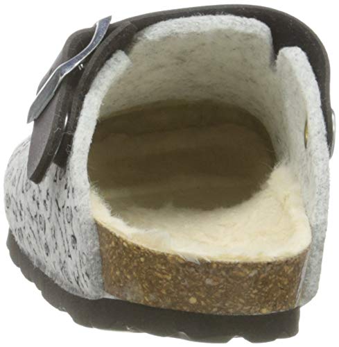 BAYTON Suela de Piel Unisex para bebé NOMA Kid / Gris Mule, 26 EU