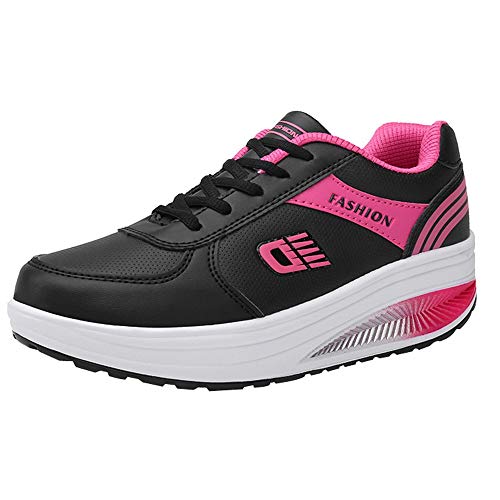 BBestseller-Zapatos Zapatillas Running de Estudiante Sneakers Fitness, Correr En Montaña Asfalto Aire Libre Deportes Casual de Calzado Deportivo (39 EU, Negro)