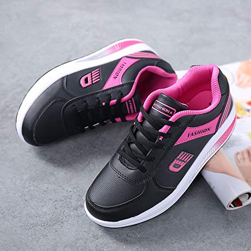 BBestseller-Zapatos Zapatillas Running de Estudiante Sneakers Fitness, Correr En Montaña Asfalto Aire Libre Deportes Casual de Calzado Deportivo (39 EU, Negro)