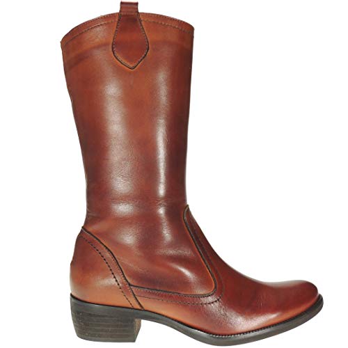 B.D.A. 1053BDA Bota Piel Campera Cremallera Tacón 4CM para Mujer Cuero Talla 41