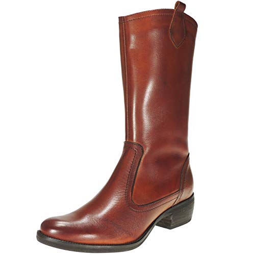 B.D.A. 1053BDA Bota Piel Campera Cremallera Tacón 4CM para Mujer Cuero Talla 41