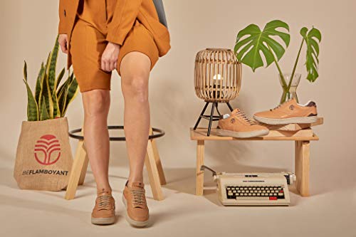 Beflamboyant - Zapatillas de baloncesto resistentes para hombre y mujer, unisex, clásicas, retro, marca española fabricada en Portugal., (caramelo), 43 EU