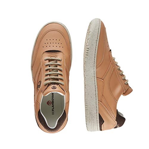 Beflamboyant - Zapatillas de baloncesto resistentes para hombre y mujer, unisex, clásicas, retro, marca española fabricada en Portugal., (caramelo), 43 EU