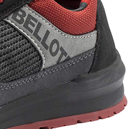 Bellota 72350BR44S1P Zapato de seguridad, Negro, Rojo, 44