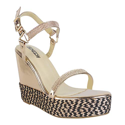 BeMeesh Alpargata Mujer Atada Zapatos Plataforma Sandalias con cuña de Verano