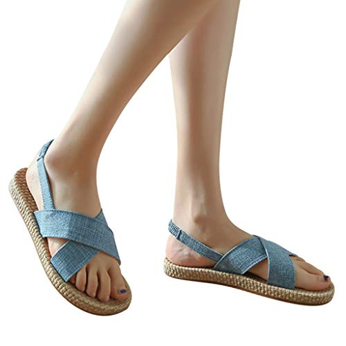 Berimaterry Zapatos Mujer sandalias de moda para Mujer 11 Reino Unido Azul