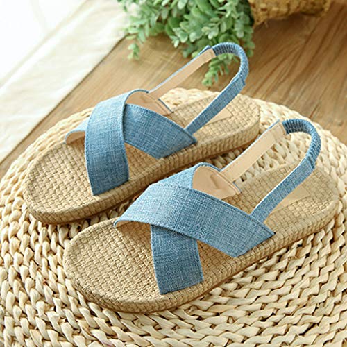 Berimaterry Zapatos Mujer sandalias de moda para Mujer 11 Reino Unido Azul