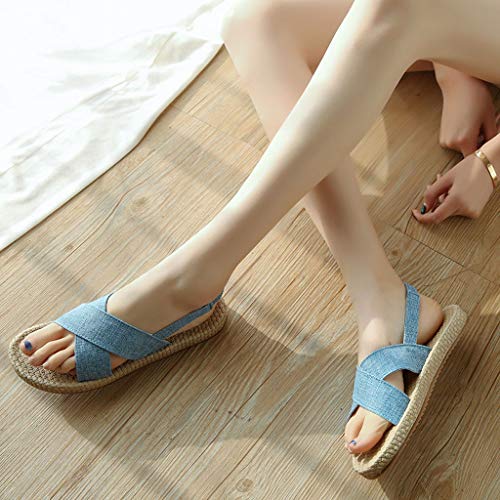 Berimaterry Zapatos Mujer sandalias de moda para Mujer 11 Reino Unido Azul