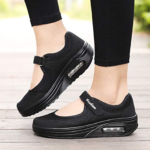 BHYDRY Zapatillas de Deporte Ligeras y Transpirables de Moda Casual para Mujer Zapatillas Deportivas