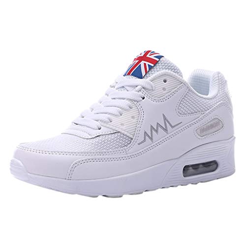 BHYDRY Zapatillas de Deporte Transpirables de Malla de Moda para Mujer Zapatos Ocasionales Zapatillas de Deporte para Estudiantes