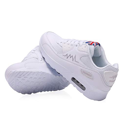 BHYDRY Zapatillas de Deporte Transpirables de Malla de Moda para Mujer Zapatos Ocasionales Zapatillas de Deporte para Estudiantes