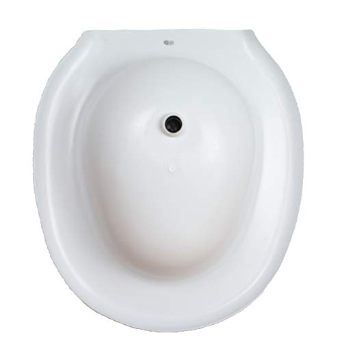 Bidé sanitario acoplable al inodoro de plástico | Medidas: 38 x 41,5 x 14 cm | con tapón