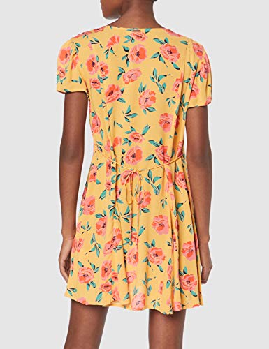 BILLABONG Skate Day Vestido, Amarillo (Golden Glow 2764), Small (Tamaño del Fabricante:S) para Mujer