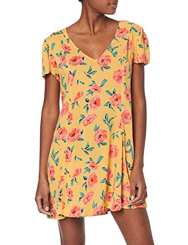 BILLABONG Skate Day Vestido, Amarillo (Golden Glow 2764), Small (Tamaño del Fabricante:S) para Mujer