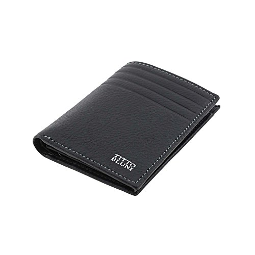 Billetero tarjetero piel Titto Bluni Talla: U Color: NEGRO