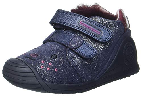 Biomecanics 201114, Botas Cortas al Tobillo Niñas, Azul Marino (Serraje Laminado), 23 EU