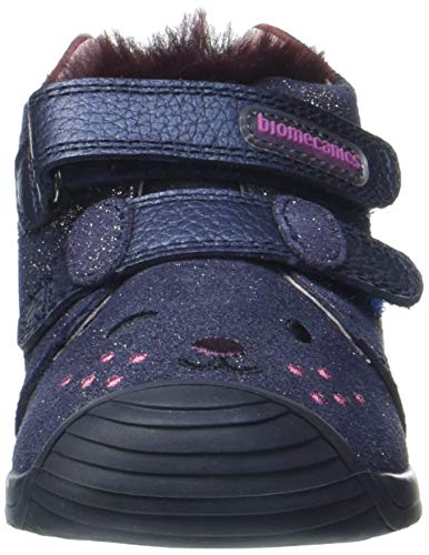 Biomecanics 201114, Botas Cortas al Tobillo Niñas, Azul Marino (Serraje Laminado), 23 EU