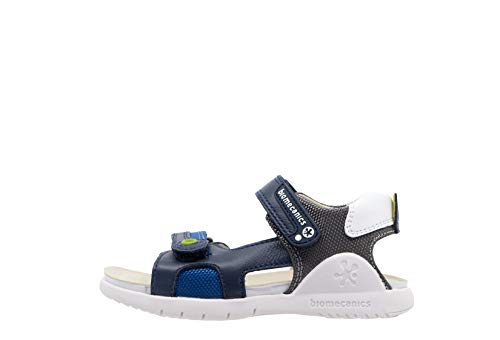 Biomecanics 202193, Sandalias con Punta Abierta para Niños, Azul (Electrico (Sauvage) Paprika), 28 EU