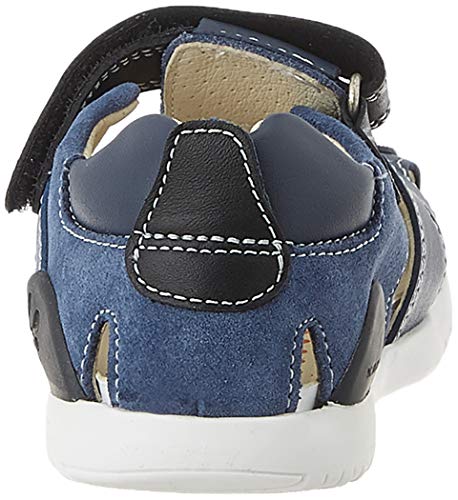 Biomecanics Rodri, Sandalias con Punta Cerrada para Niños, Azul Marino (Ocean Y Azul (Sauvage Y Serraje) Paprika), 29 EU