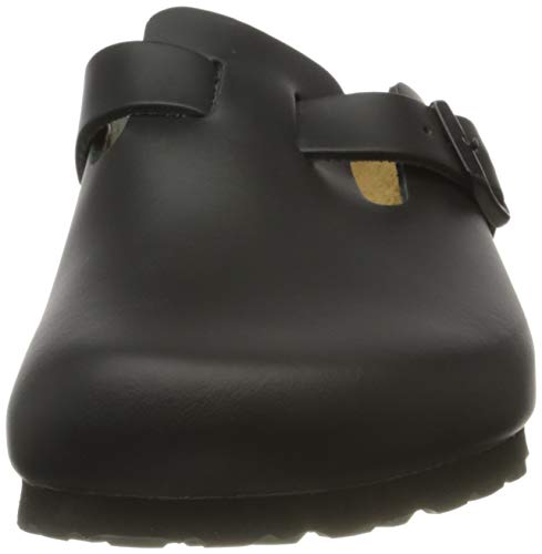 Birkenstock 61360-39 Boston - Zapato Normal antiestático/de Piel Natural, Color Negro, Talla 39, Talla 39