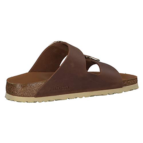 Birkenstock Arizona Big Buckle, Sandalias de Punta Descubierta Mujer, Marrón (Cognac Hex Cognac Cognac Hex Cognac), 39 EU
