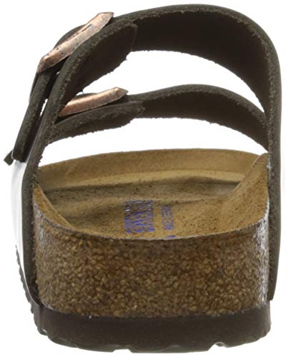 Birkenstock Arizona SFB, Sandalias de Punta Descubierta Mujer, Marrón (Amalfi Testa Di Moro Amalfi Testa Di Moro), 39 EU