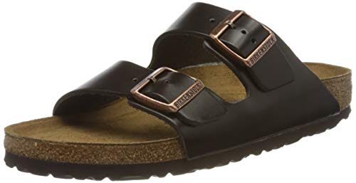 Birkenstock Arizona SFB, Sandalias de Punta Descubierta Mujer, Marrón (Amalfi Testa Di Moro Amalfi Testa Di Moro), 39 EU
