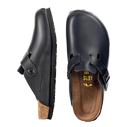 Birkenstock Boston, Zuecos Unisex, Negro, 36