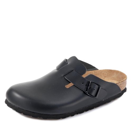 Birkenstock Boston, Zuecos Unisex, Negro, 36
