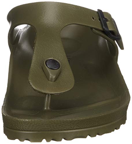 Birkenstock Gizeh Eva - Sandalias unisex, Verde (Khaki), 43