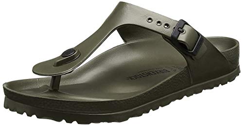 Birkenstock Gizeh Eva - Sandalias unisex, Verde (Khaki), 43