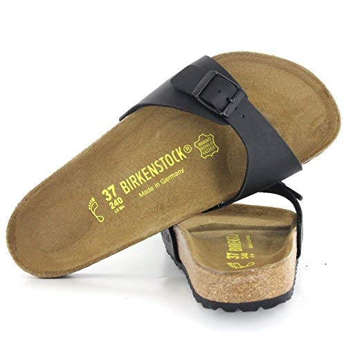 Birkenstock Madrid BS, Zapatillas, Unisex, Negro, 35 EU (Estrecho)
